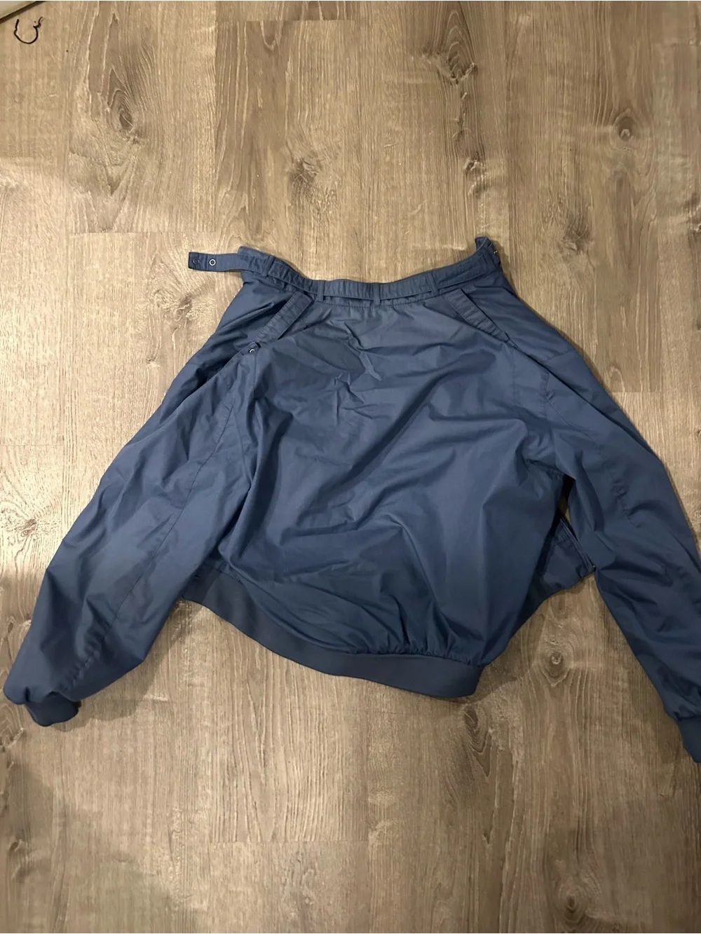 Vintage Members Only Navy Blue Bomber Jacket Size 40 Flaws